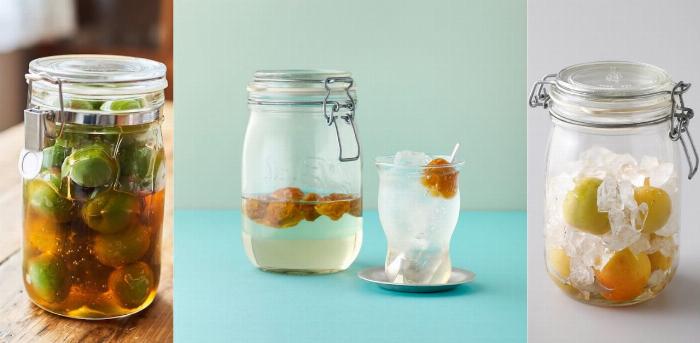 初心者が竹串を使って青梅のヘタを丁寧に取り除く作業のクローズアップ写真