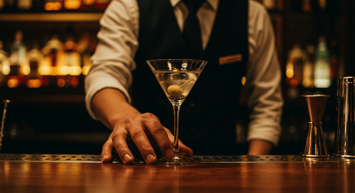 炭酸水が注がれ気泡が立ち上るグラスに入ったローソンの梅酒ソーダ割り、ミントの葉が添えられている