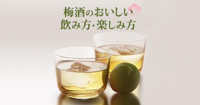 自家製梅酒チューハイの材料、梅酒のボトルと焼酎、炭酸水、氷