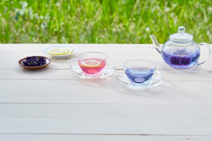 炭酸と氷で満たされたグラスに注がれた美味しそうな梅酒ソーダ割りの写真。ミントの葉が添えられている。