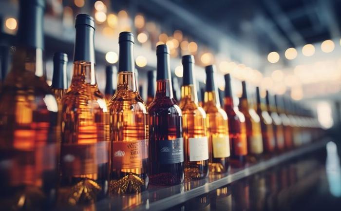 グラスに注がれた梅酒のソーダ割りで健康的な飲み方を提案するイメージ